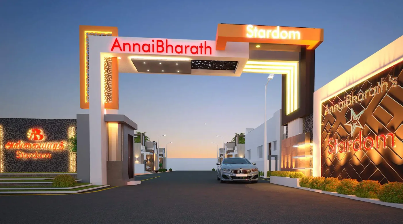 Stardom Luxury Villa 3D Elevation — Madurai by Bharath Architect