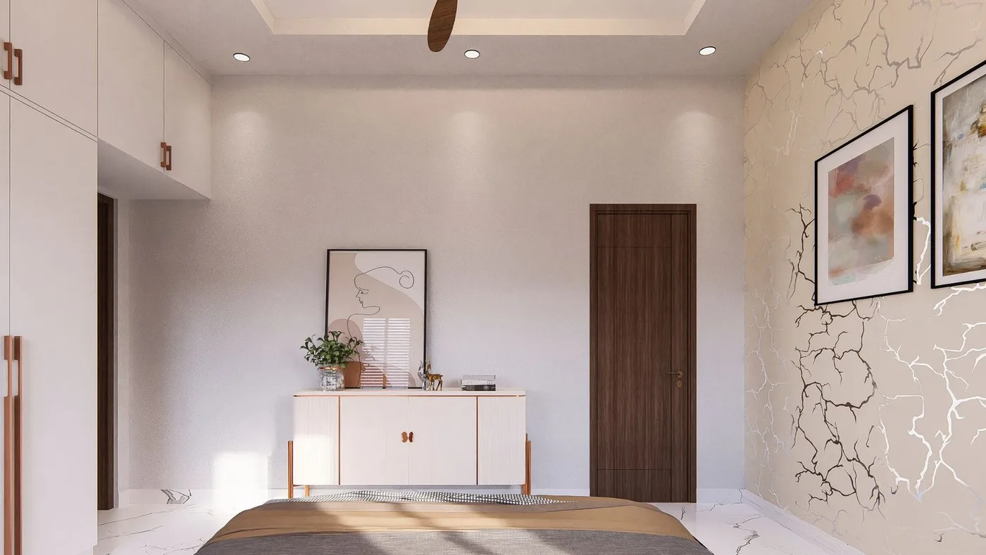 Modern bedroom 3D design